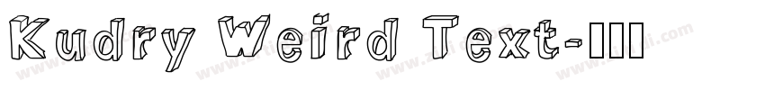 Kudry Weird Text字体转换